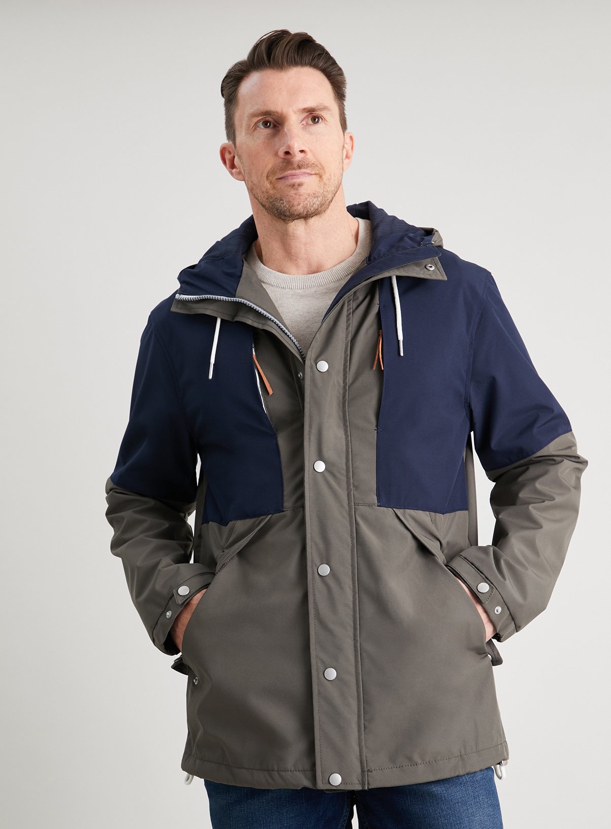 mens lightweight long jacket